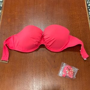 Victoria’s Secret Bikini Top, Hot Pink, Size 36DD, Never Worn